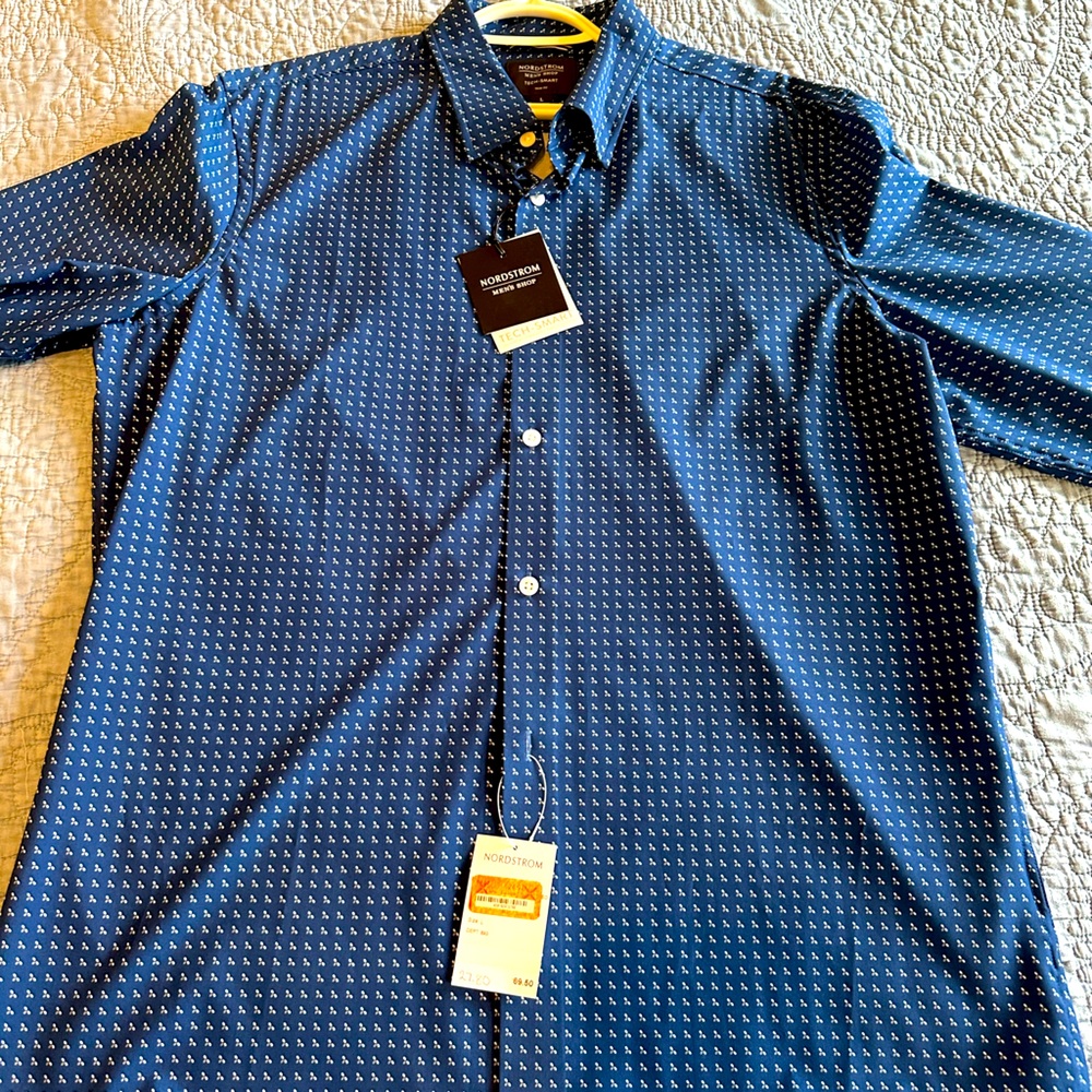 Nordstrom Long Sleeve Blue Dress Shirt